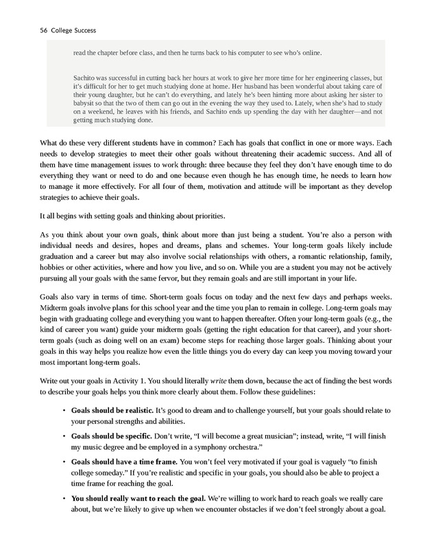 College Success - New Page