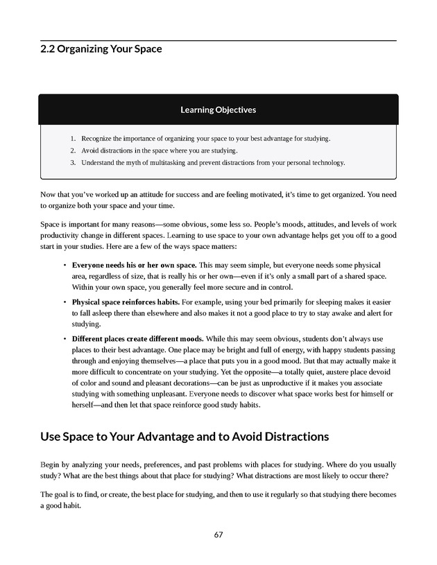College Success - New Page