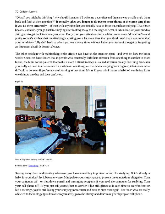 College Success - New Page