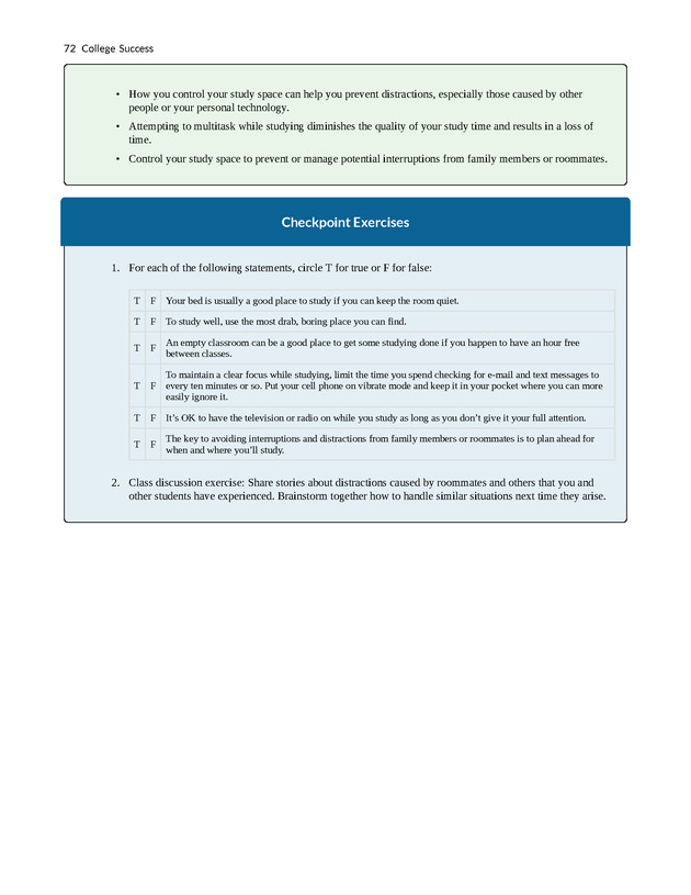 College Success - New Page