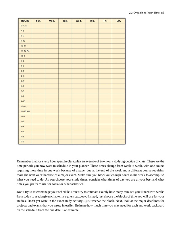 College Success - New Page