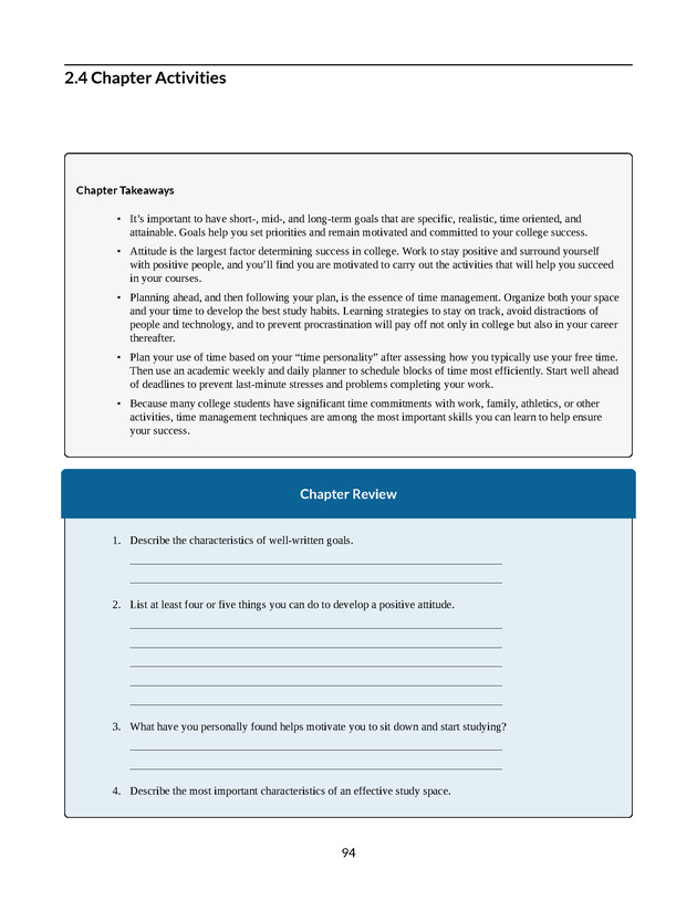 College Success - New Page