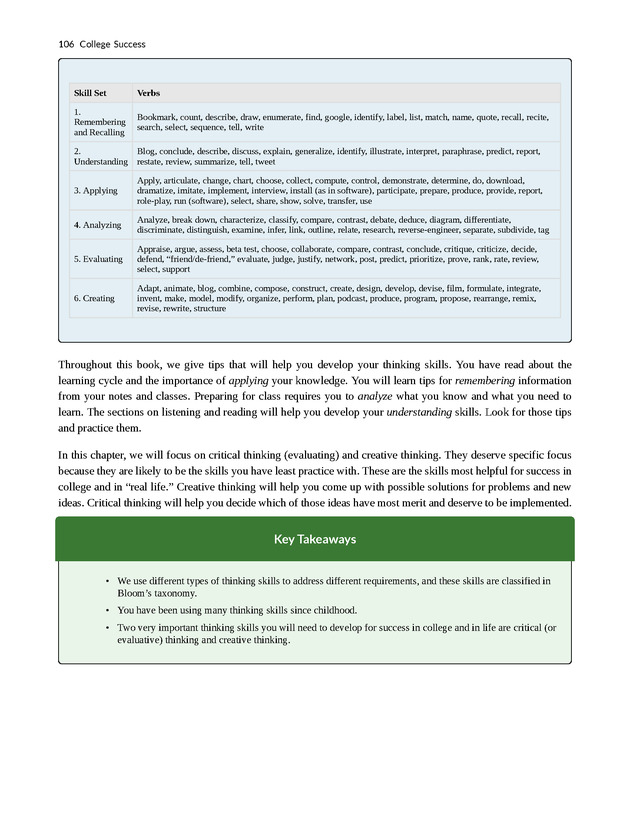 College Success - New Page