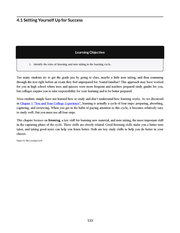 College Success - New Page