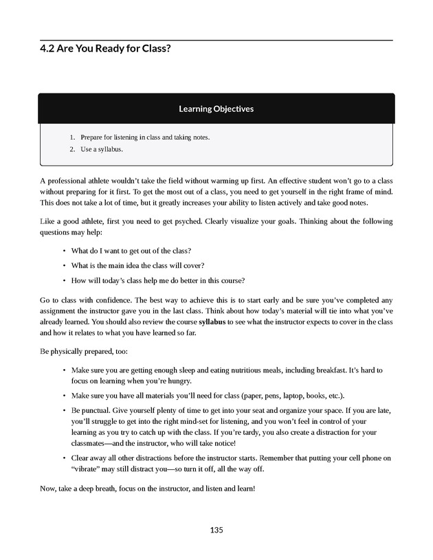 College Success - New Page