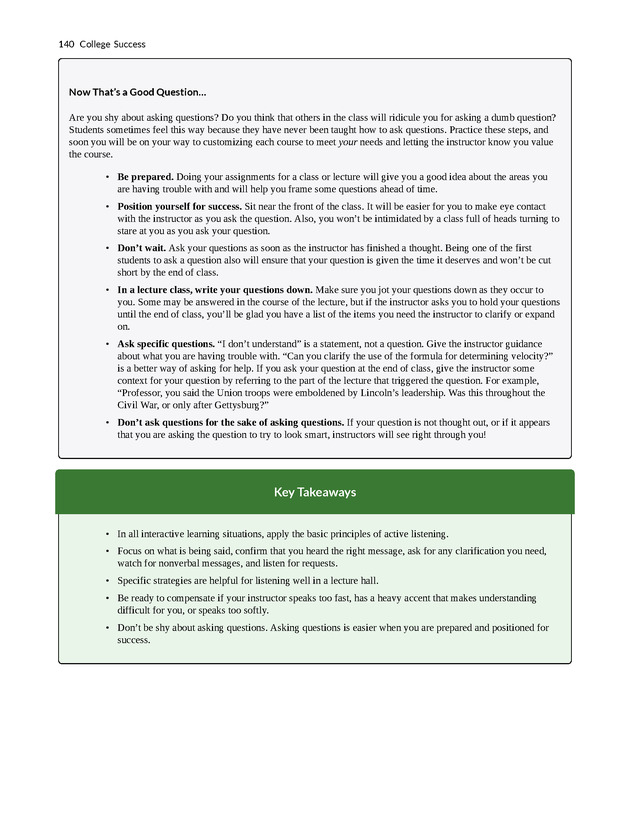 College Success - New Page