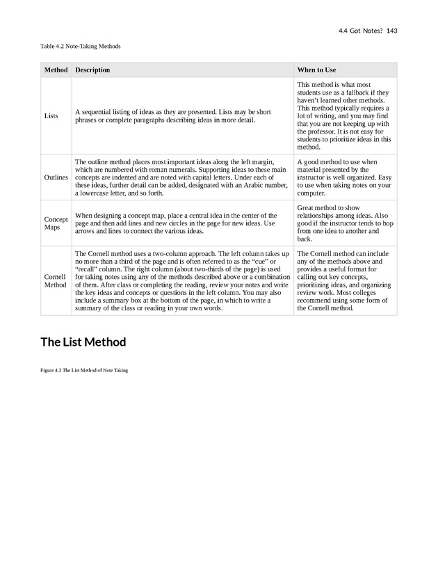 College Success - New Page