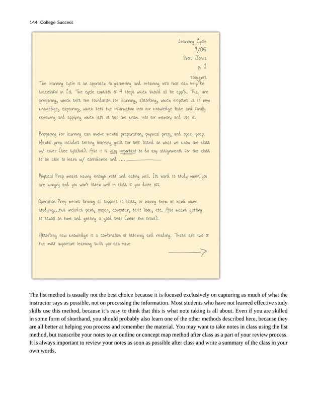 College Success - New Page