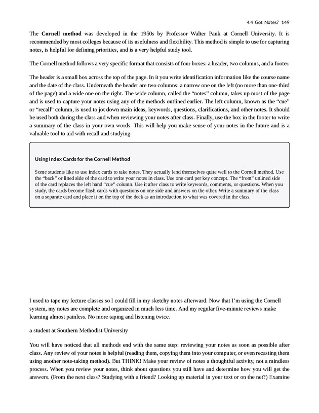 College Success - New Page