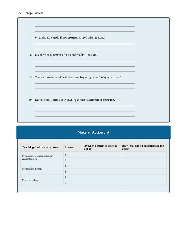 College Success - New Page