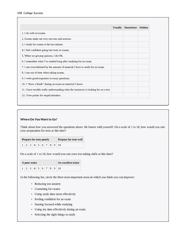 College Success - New Page