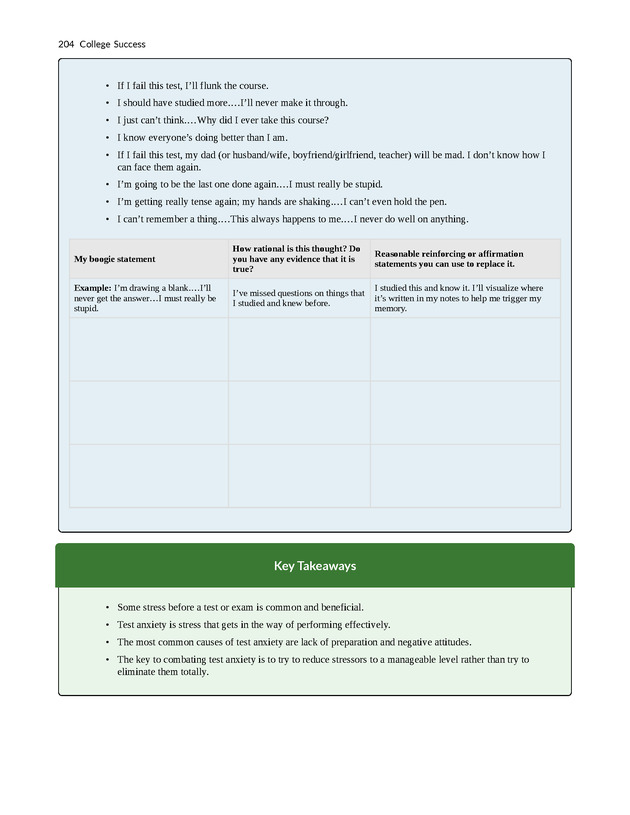 College Success - New Page
