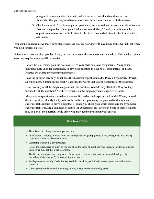 College Success - New Page