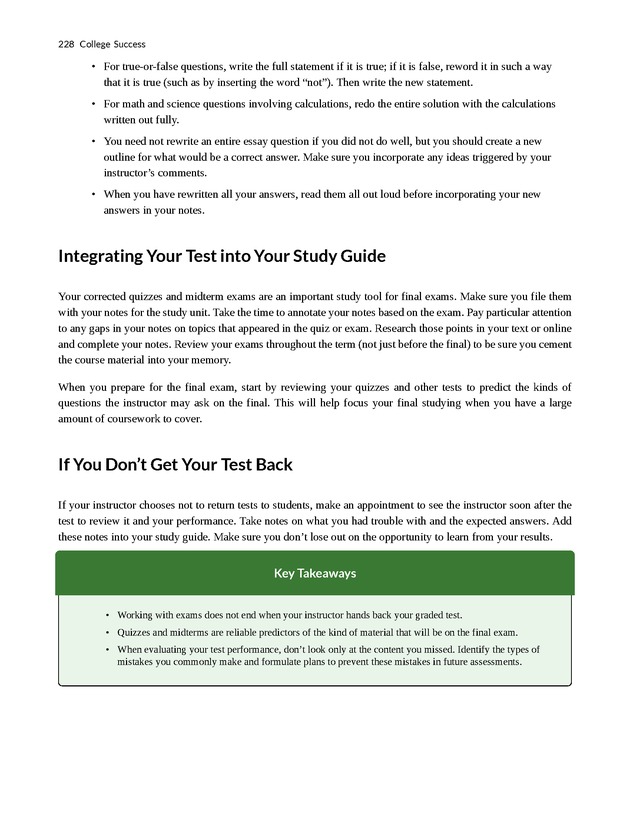 College Success - New Page
