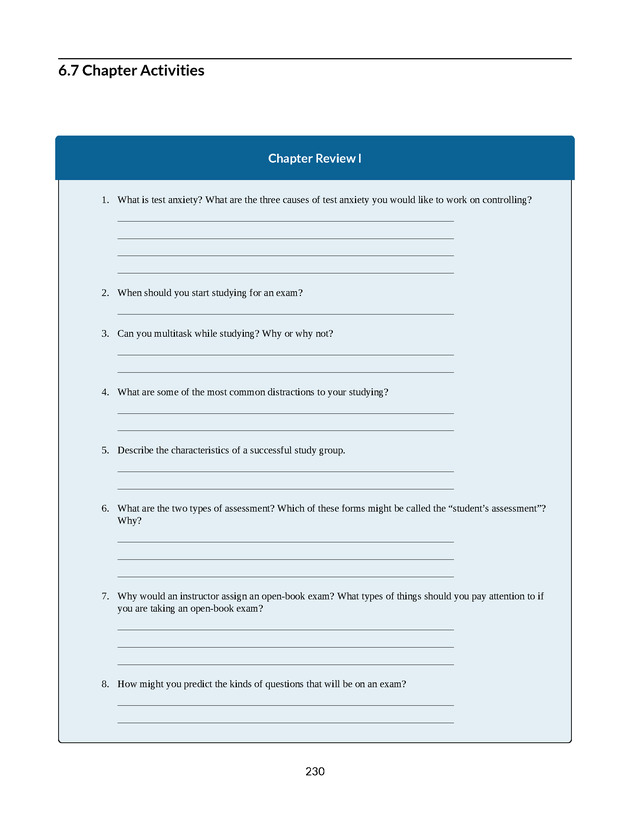 College Success - New Page
