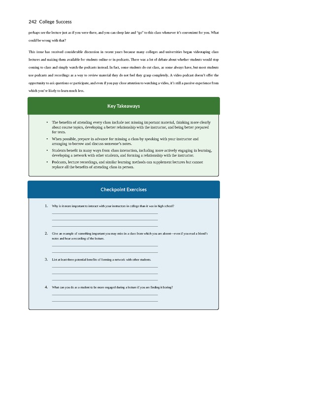 College Success - New Page