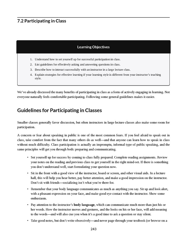 College Success - New Page