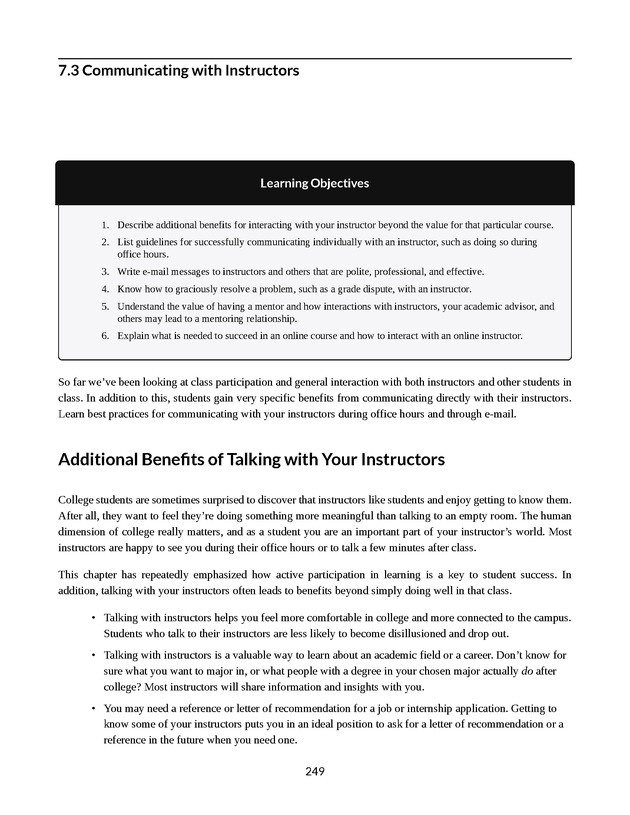 College Success - New Page