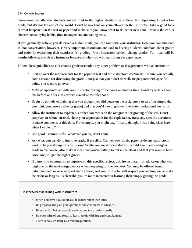 College Success - New Page