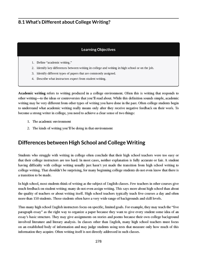College Success - New Page