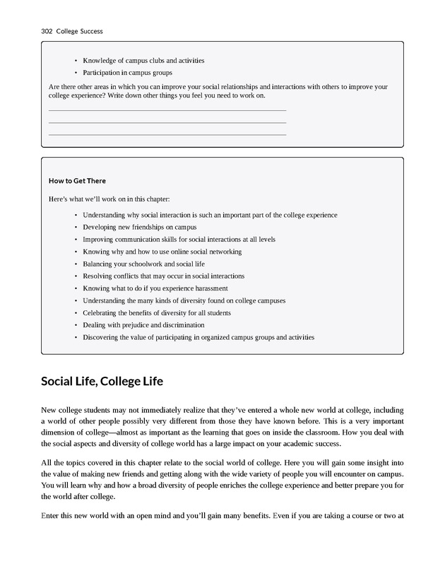 College Success - New Page