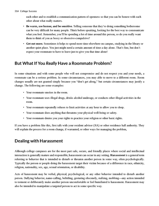 College Success - New Page