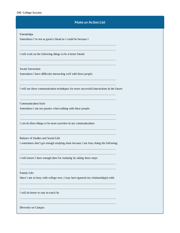 College Success - New Page