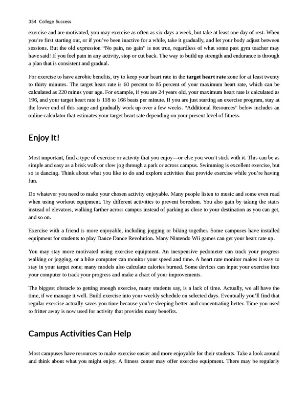 College Success - New Page