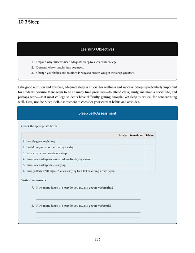 College Success - New Page