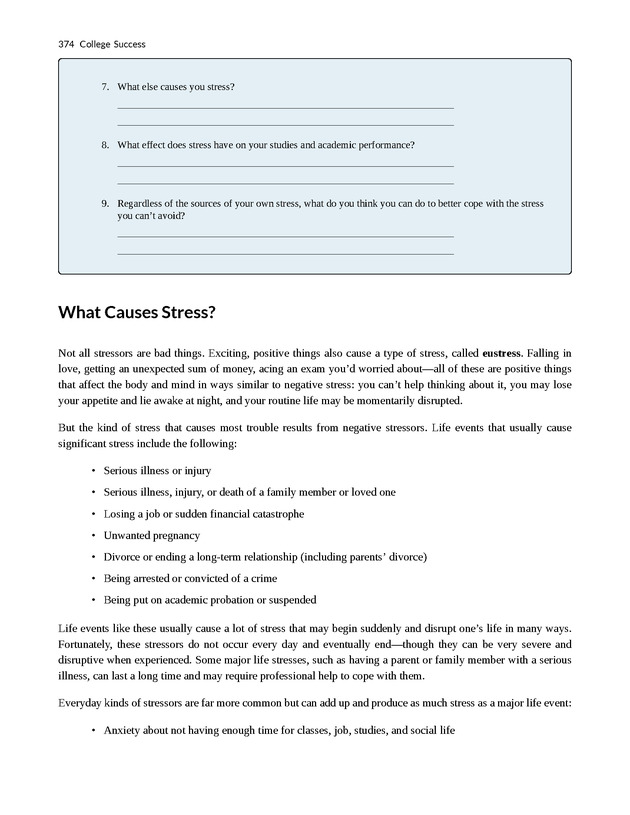 College Success - New Page