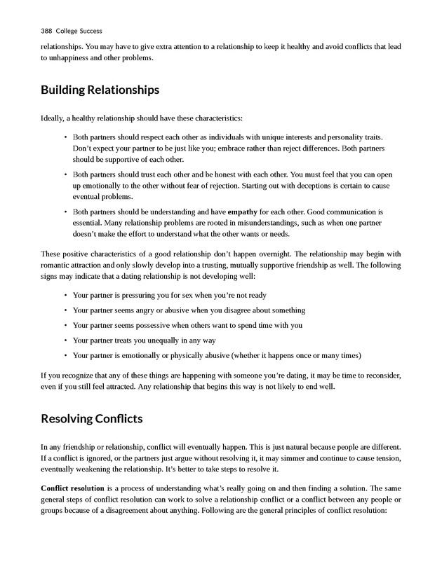 College Success - New Page