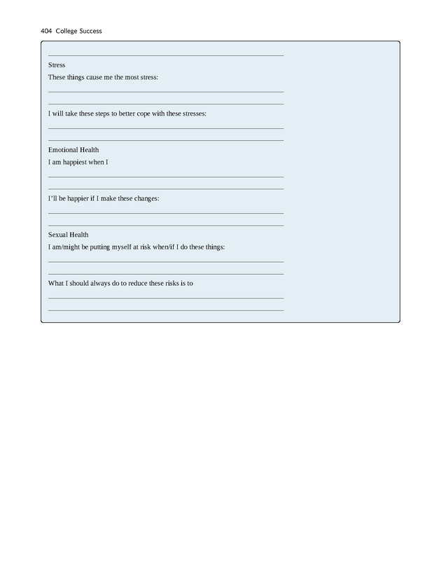 College Success - New Page