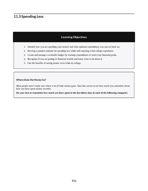 College Success - New Page
