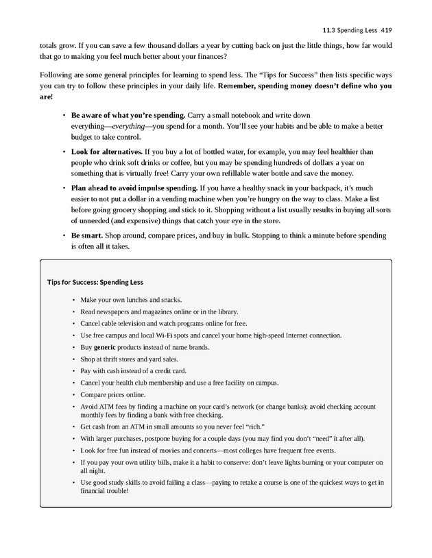 College Success - New Page