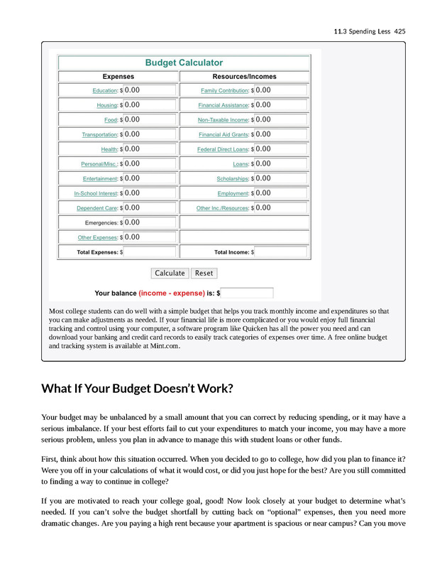 College Success - New Page