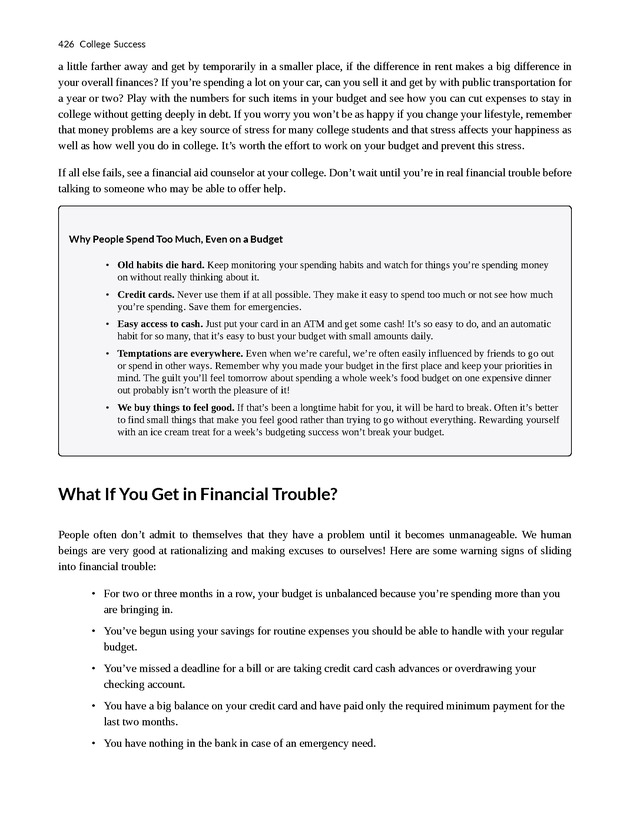College Success - New Page
