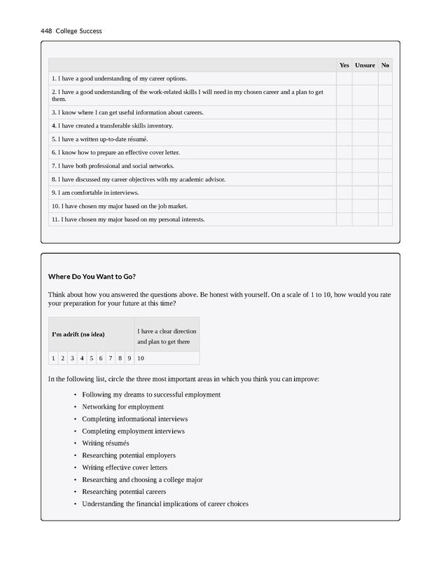 College Success - New Page