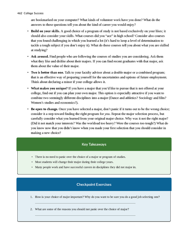 College Success - New Page
