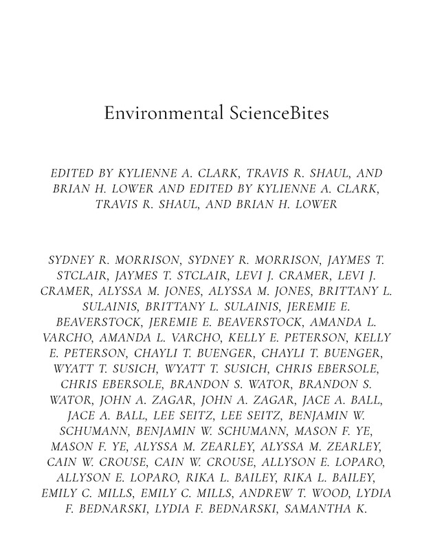 Environmental ScienceBites Volume 1 - New Page