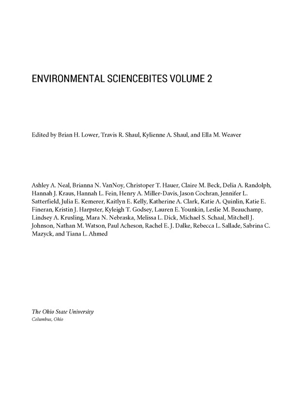 Environmental ScienceBites Volume 2 - New Page