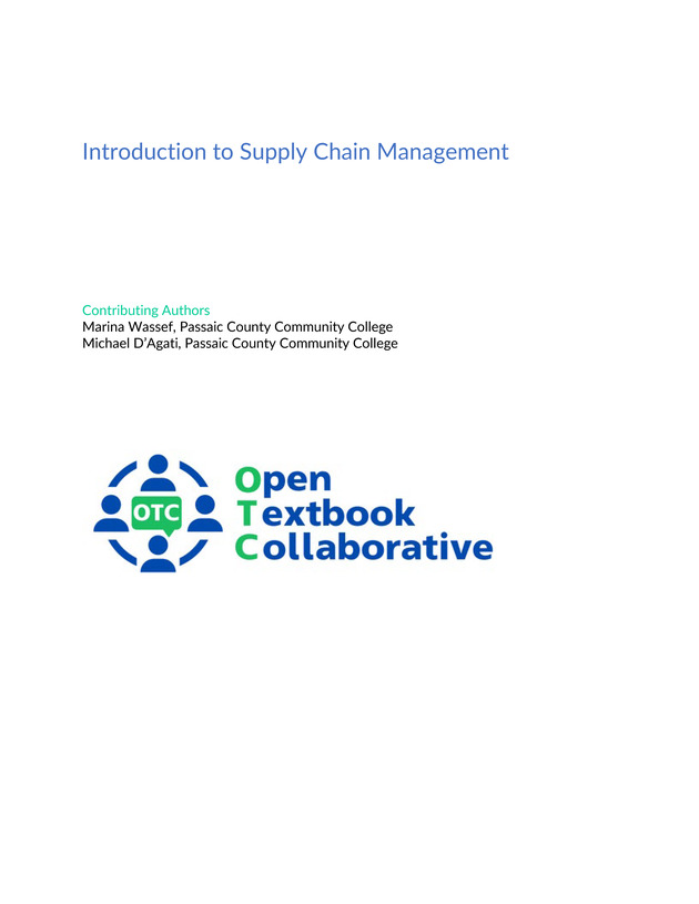 Introduction to Supply Chain Management - New Page
