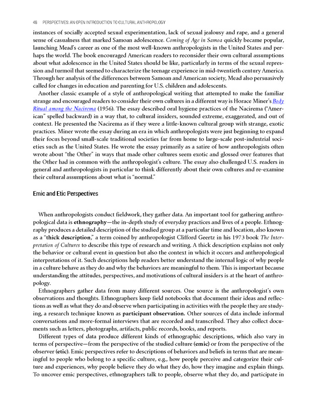 PERSPECTIVES: AN OPEN INTRODUCTION TO CULTURAL ANTHROPOLOGY - New Page