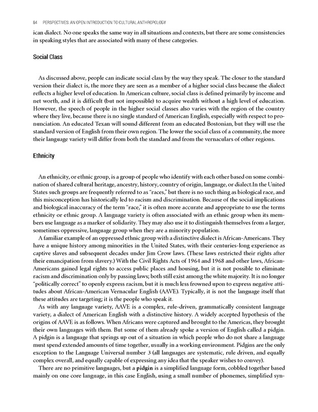 PERSPECTIVES: AN OPEN INTRODUCTION TO CULTURAL ANTHROPOLOGY - New Page