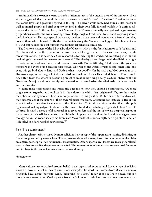 PERSPECTIVES: AN OPEN INTRODUCTION TO CULTURAL ANTHROPOLOGY - New Page