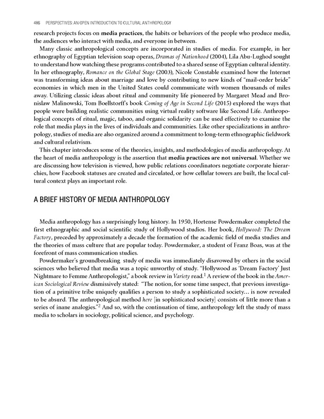 PERSPECTIVES: AN OPEN INTRODUCTION TO CULTURAL ANTHROPOLOGY - New Page