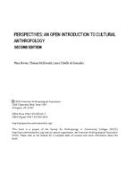 PERSPECTIVES: AN OPEN INTRODUCTION TO CULTURAL ANTHROPOLOGY