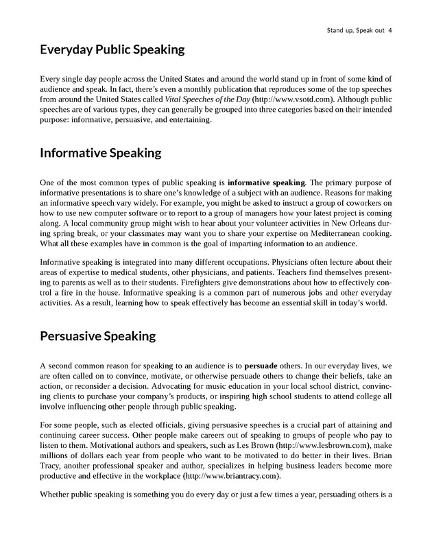Stand up, Speak out - New Page
