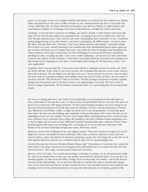Stand up, Speak out - New Page