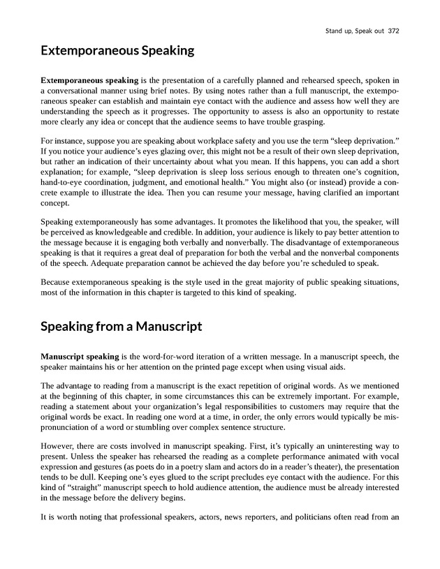 Stand up, Speak out - New Page