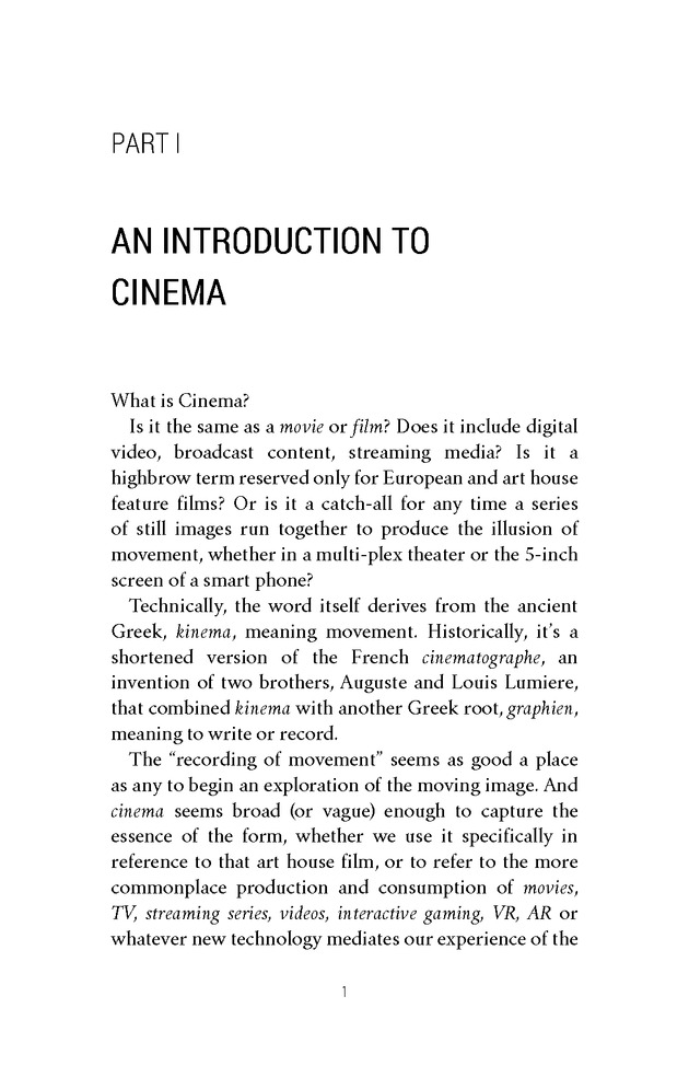 Moving Pictures: An Introduction to Cinema - New Page